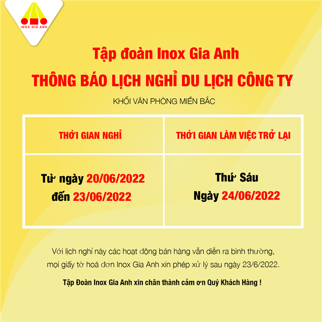 https://en.inoxgiaanh.com.vn/tap-doan-inox-gia-anh-thong-bao-lich-nghi-du-lich/